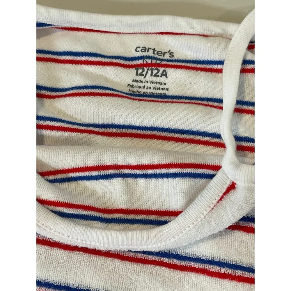 Carter’s French Terry Striped Romper – Size 12
